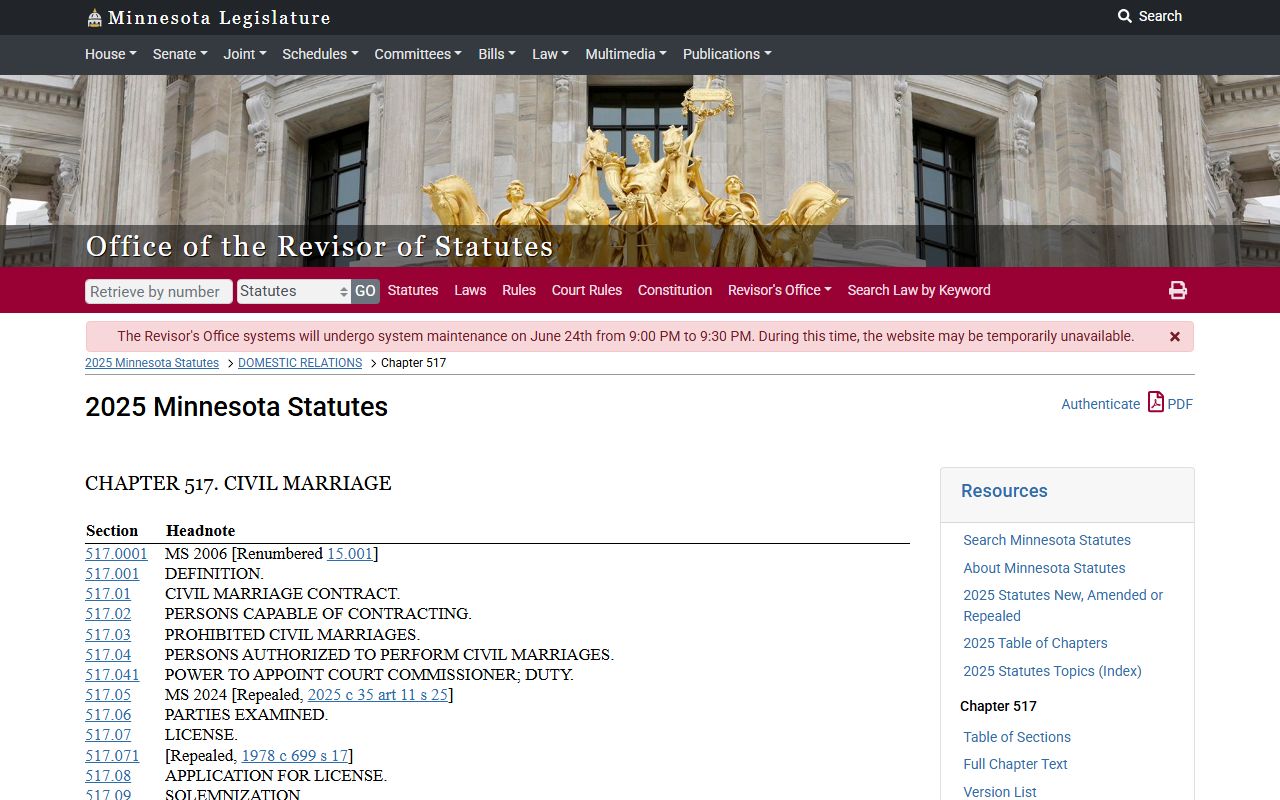 Olmsted County Court Administration marriage record distinction
