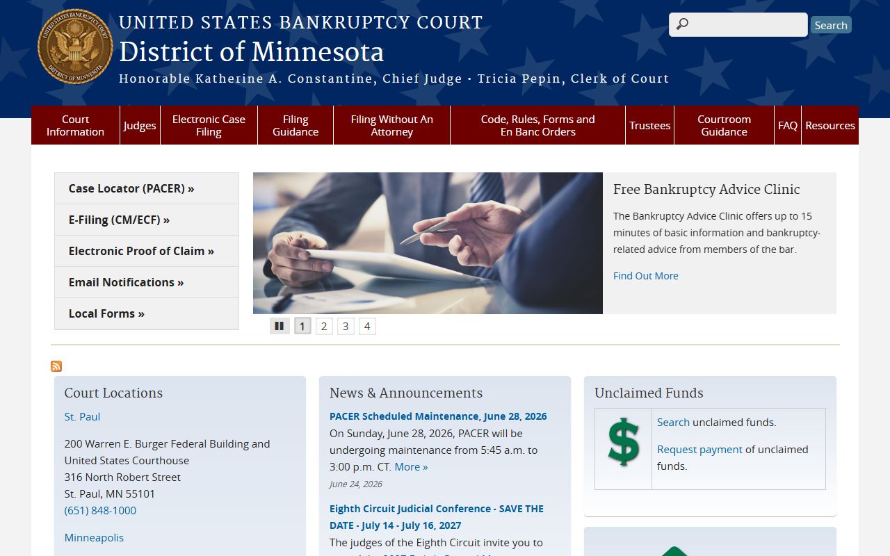 Olmsted County arrest charge records separate from U.S. Bankruptcy Court